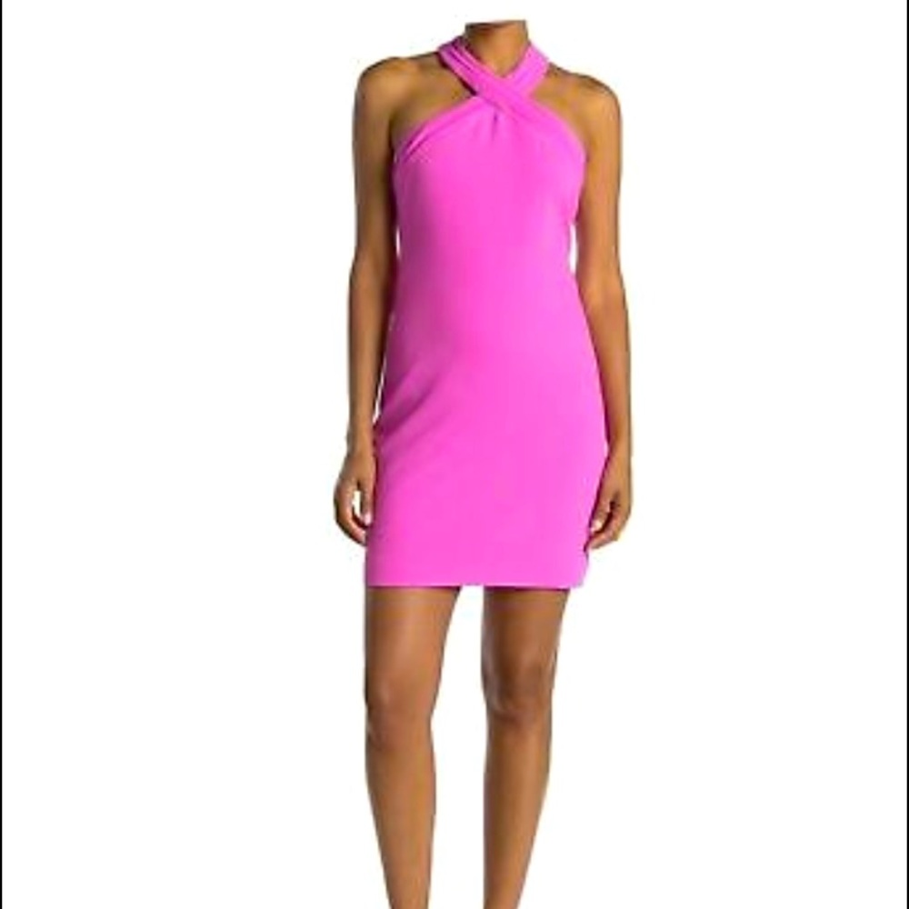 Trina Turk Magical Halter Sheath Dress